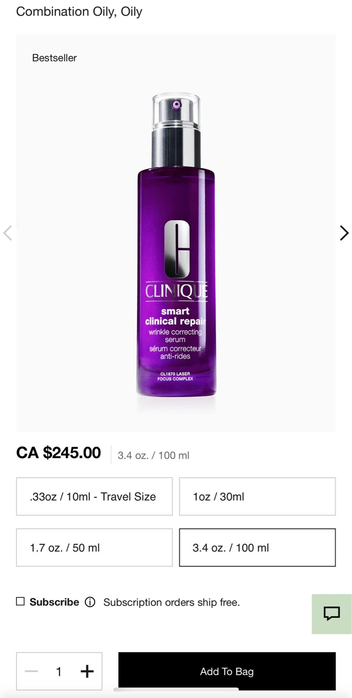 Clinique Smart Clinical Repair Wrinkle Correcting Serum 100ml - photo 3