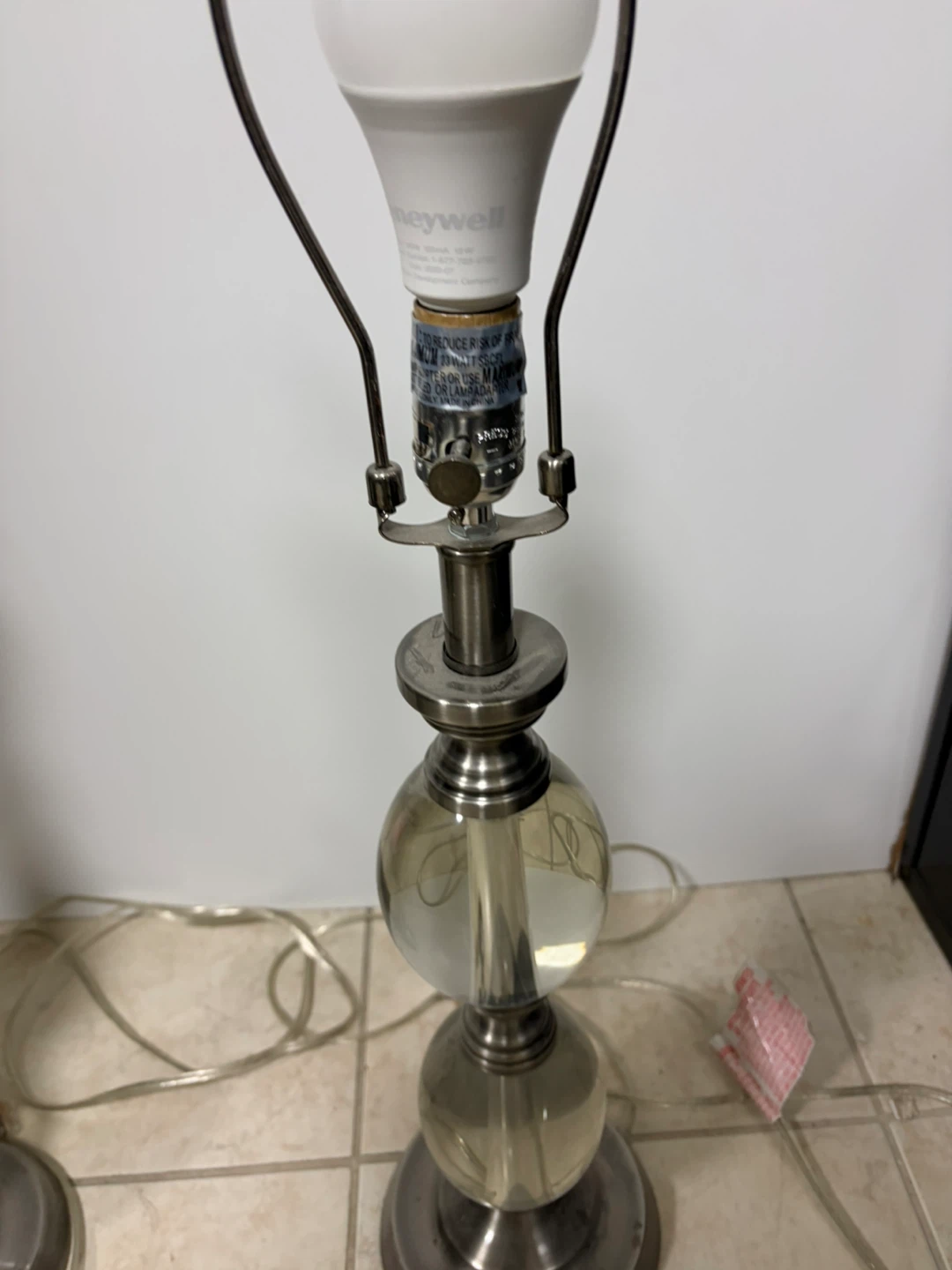 Set of 2 Crystal Ball Accent Table Lamps - photo 3