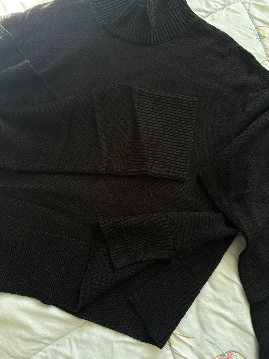 H&M Divided Black Mock Neck Sweater - Size L - photo 2