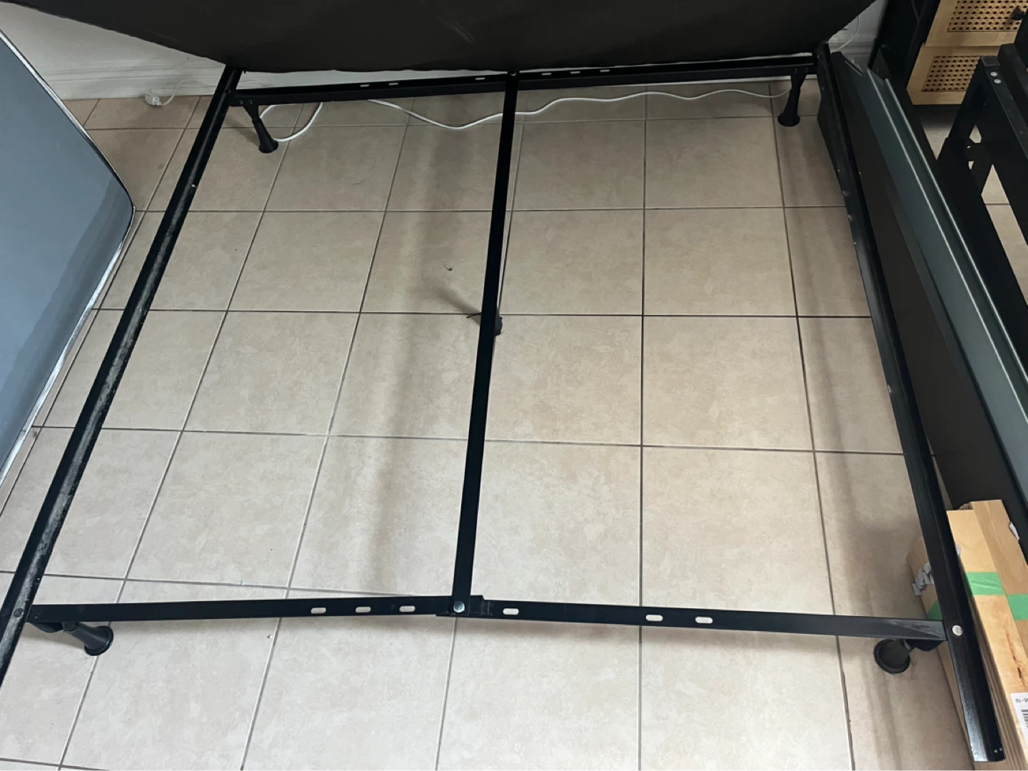 Metal Bed Frame with Box Spring - photo 2