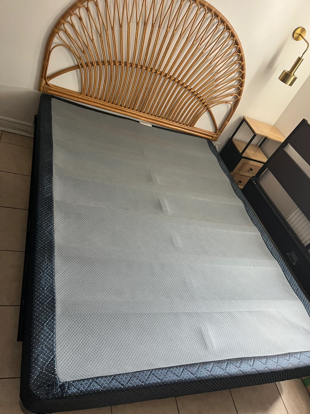 Metal Bed Frame with Box Spring