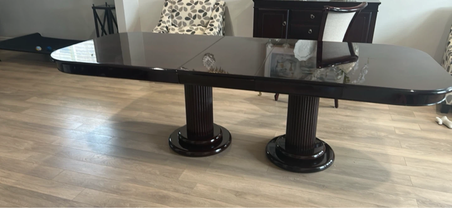 Dining table with 6 chairs