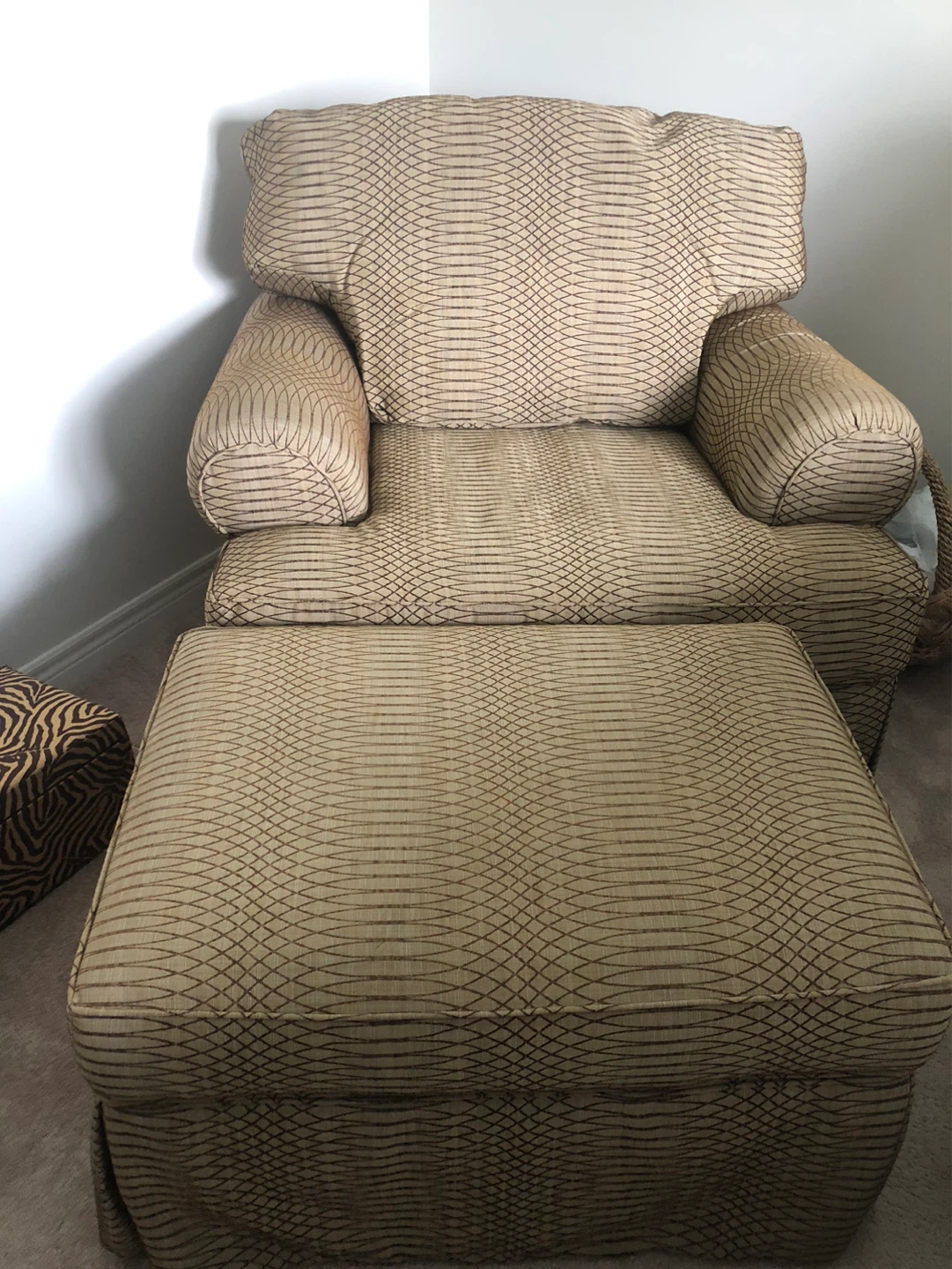 Armchair with Ottoman