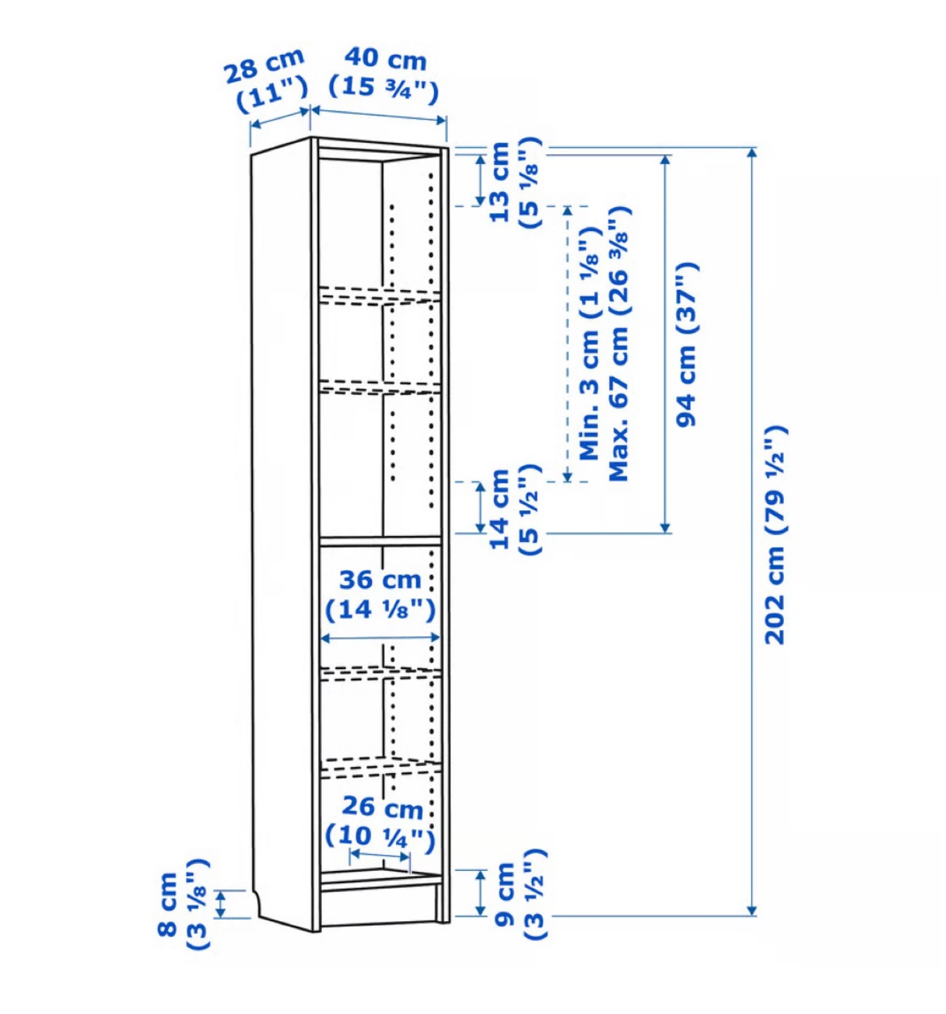 IKEA Billy Bookcase, White - photo 2