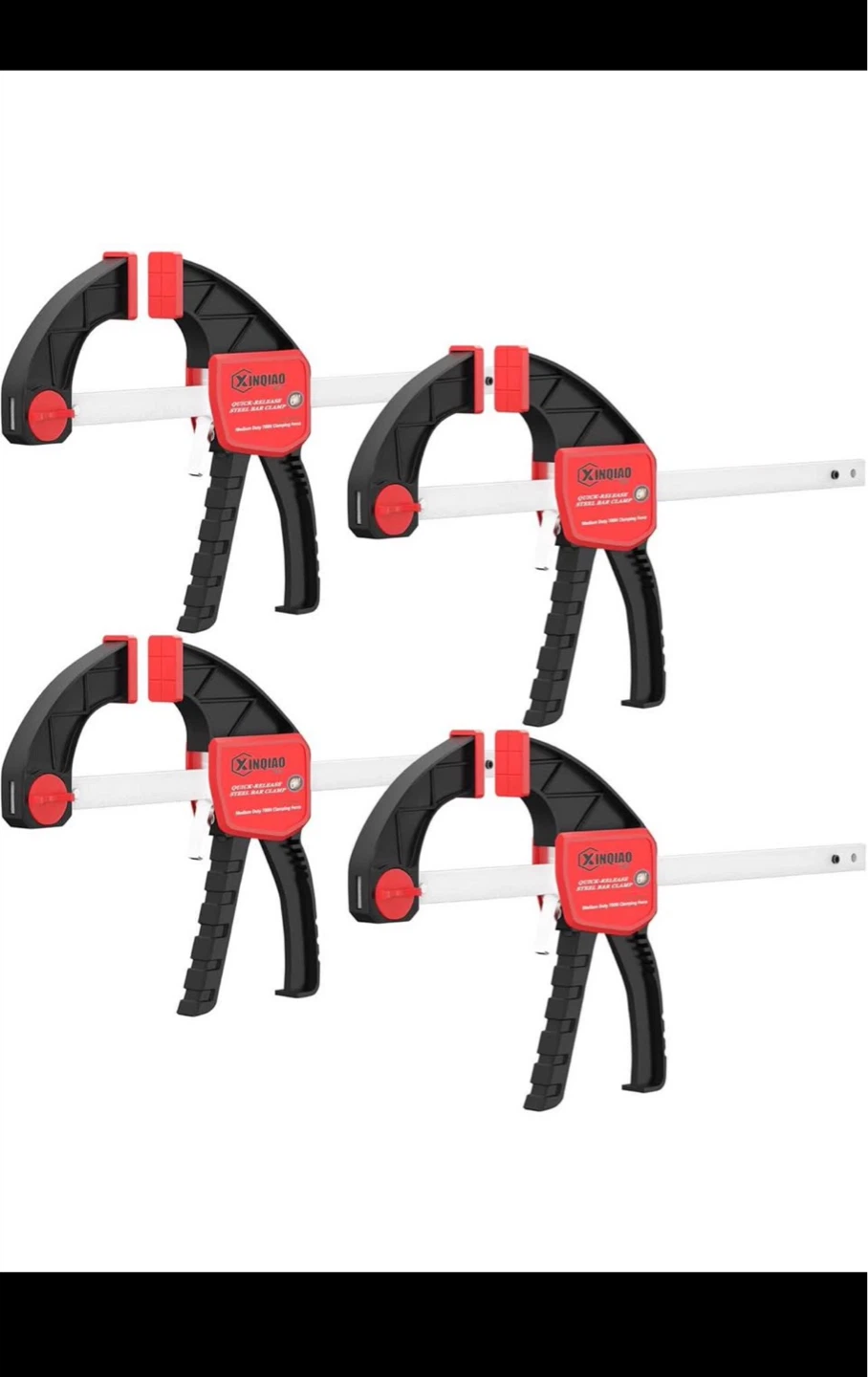 XINQIAO Quick Release Steel Bar Clamps (4-Pack)