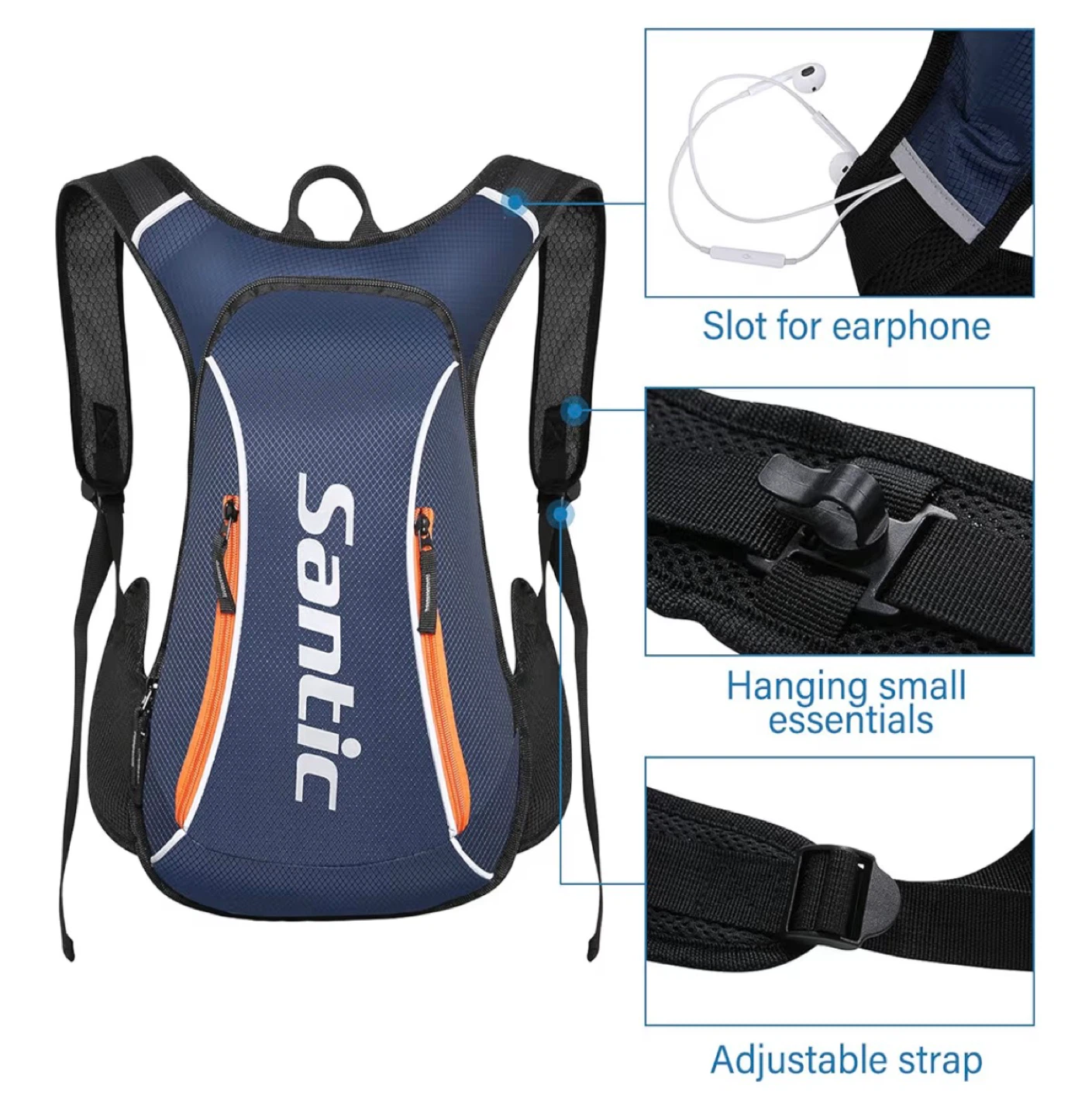Santic 15L Backpack Navy Blue - photo 4