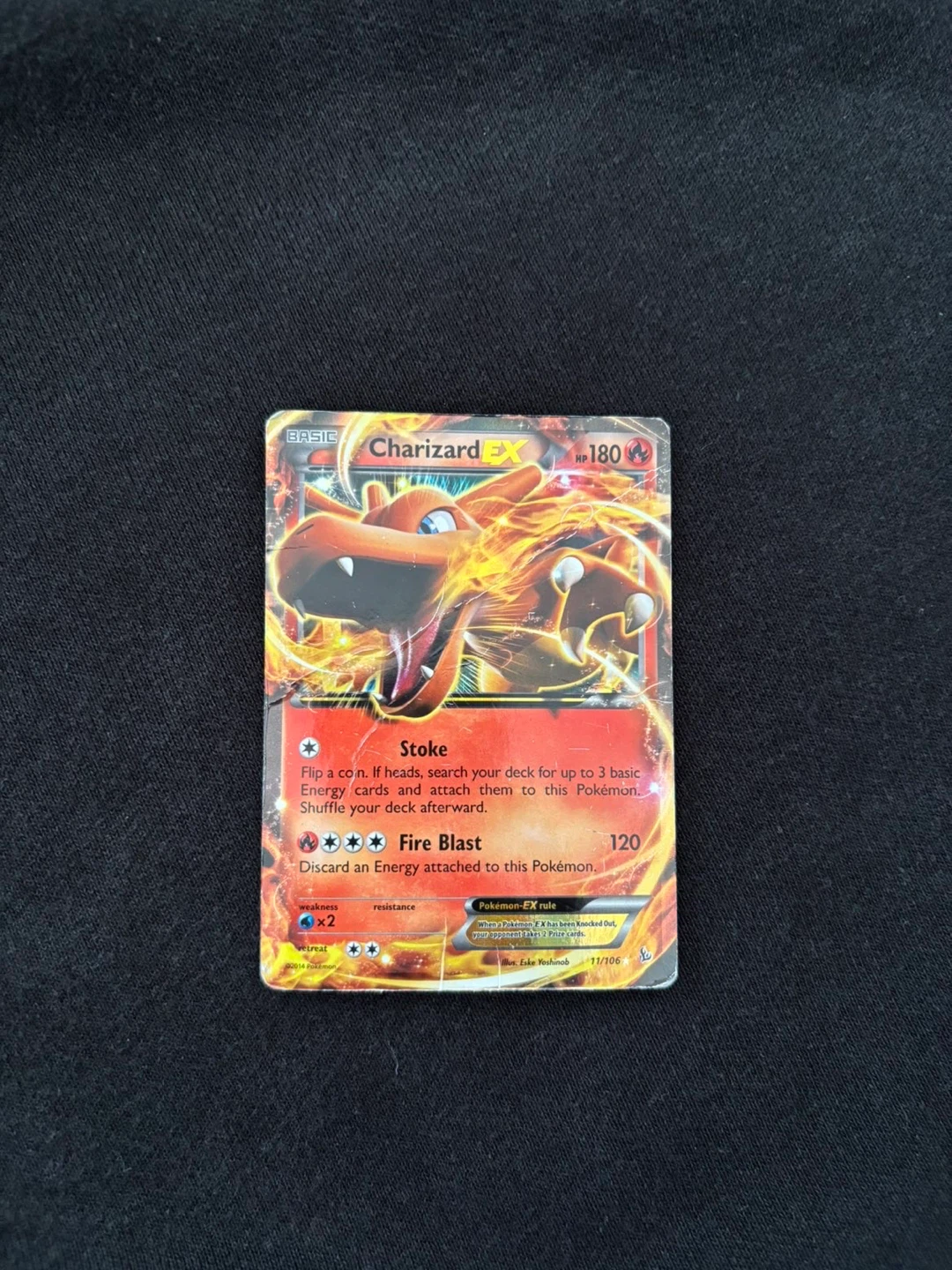 Pokémon Charizard EX Card 11/106