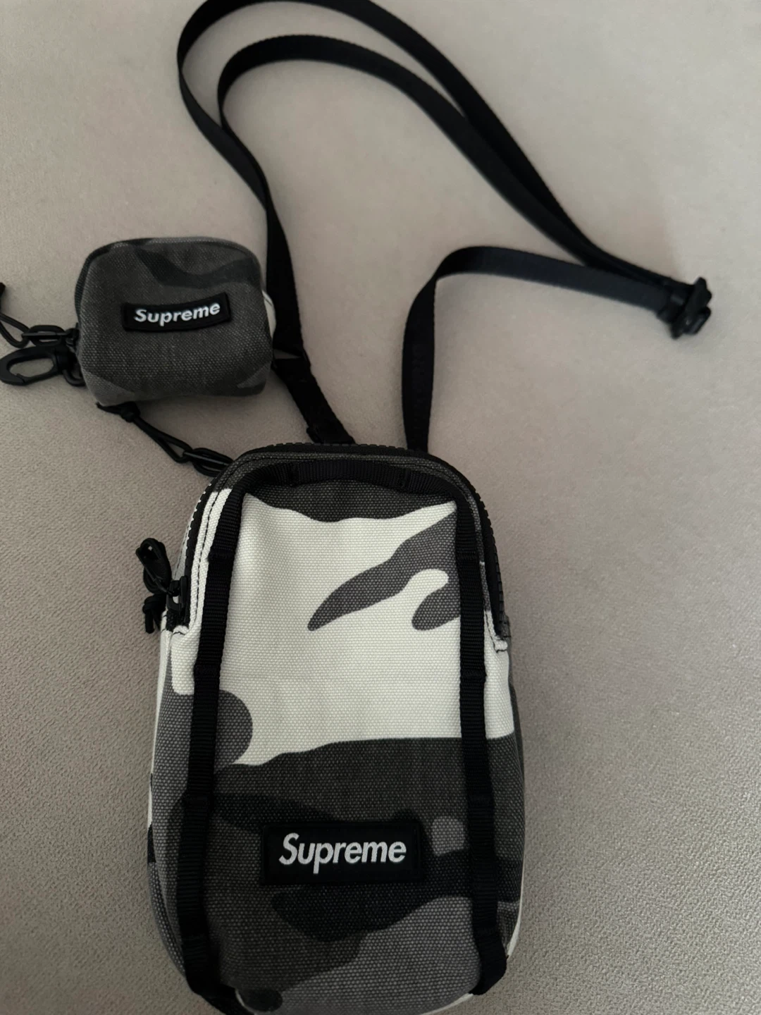 Supreme Camo Neck Pouch and Small Bag