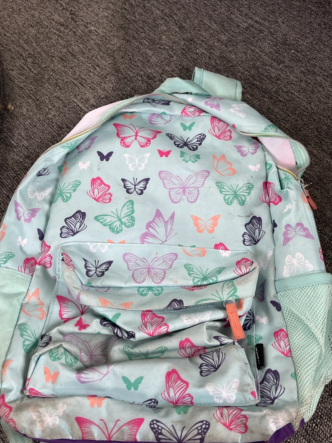 Light Blue Butterfly Backpack