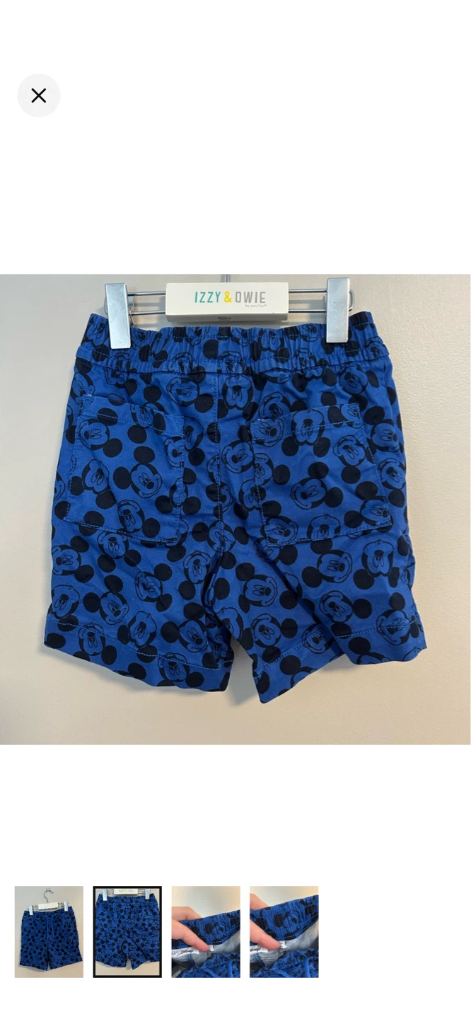 Disney Mickey Mouse Blue Shorts Size 3 - photo 2