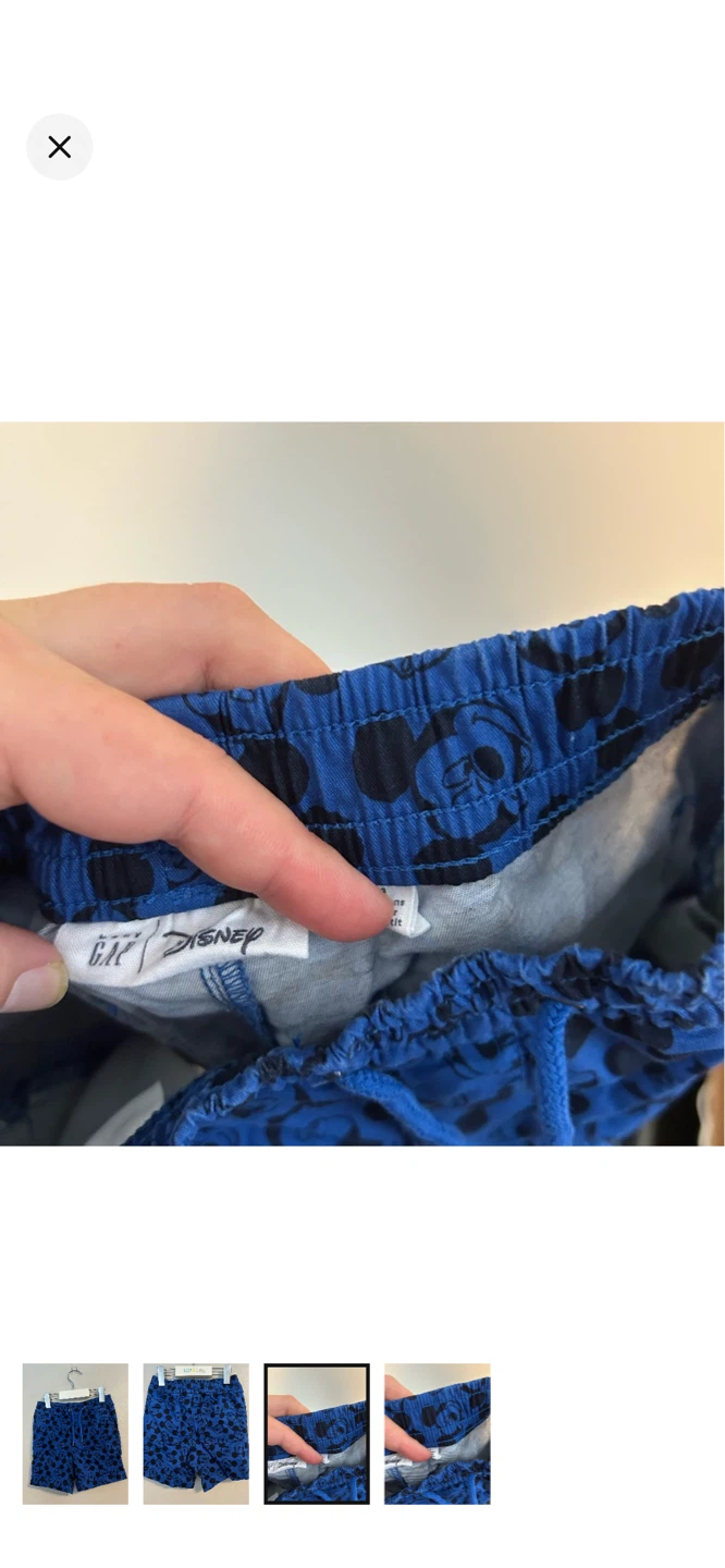 Disney Mickey Mouse Blue Shorts Size 3 - photo 3