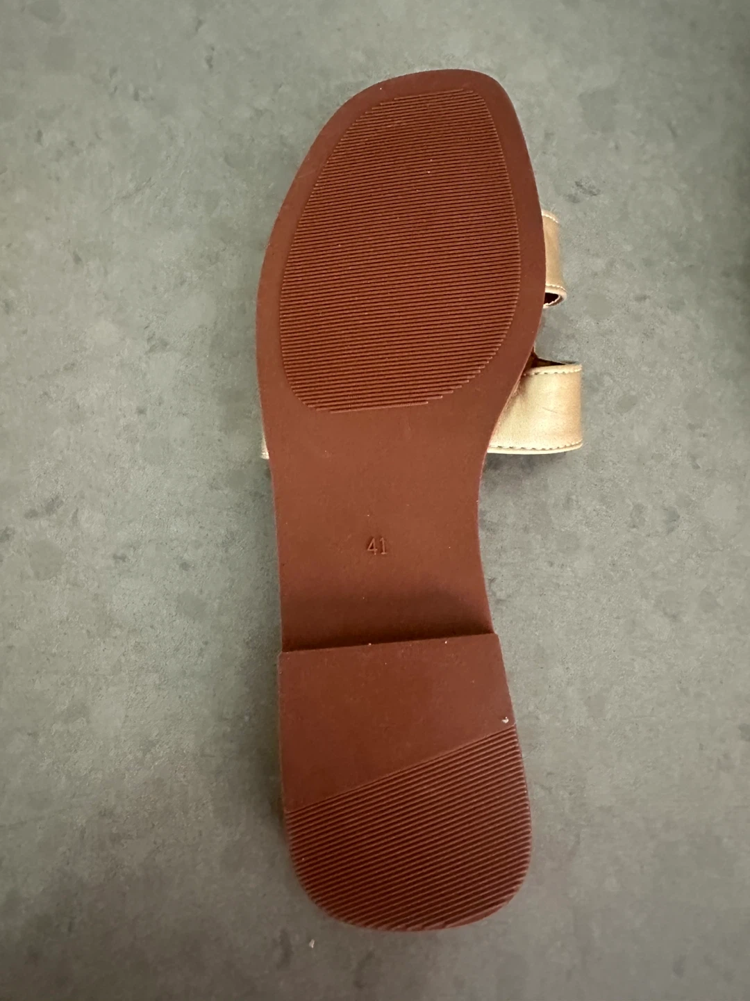 Women's Gold Slide Sandals Size 41 - photo 4