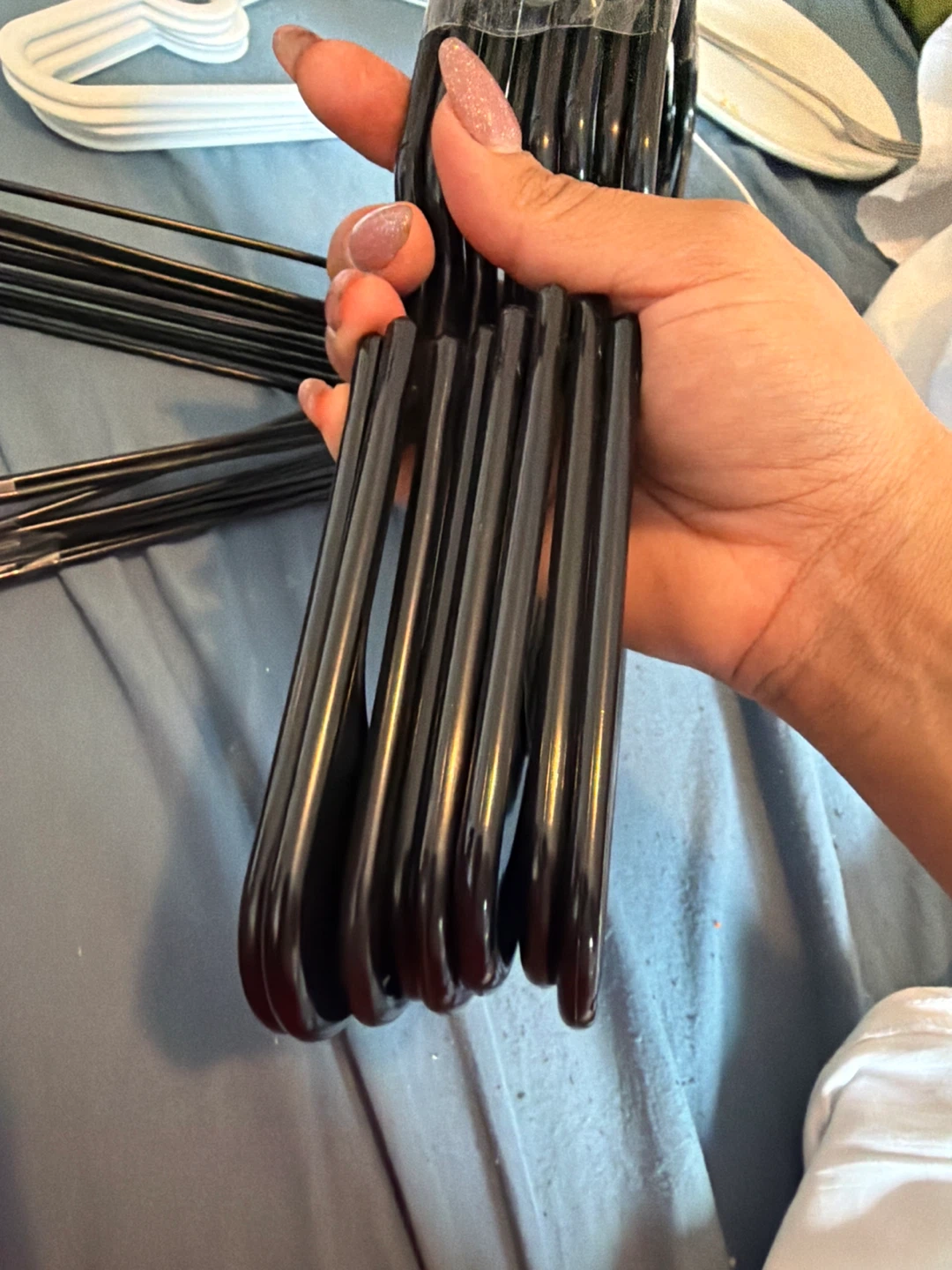 Bulk lot of plastic hangers