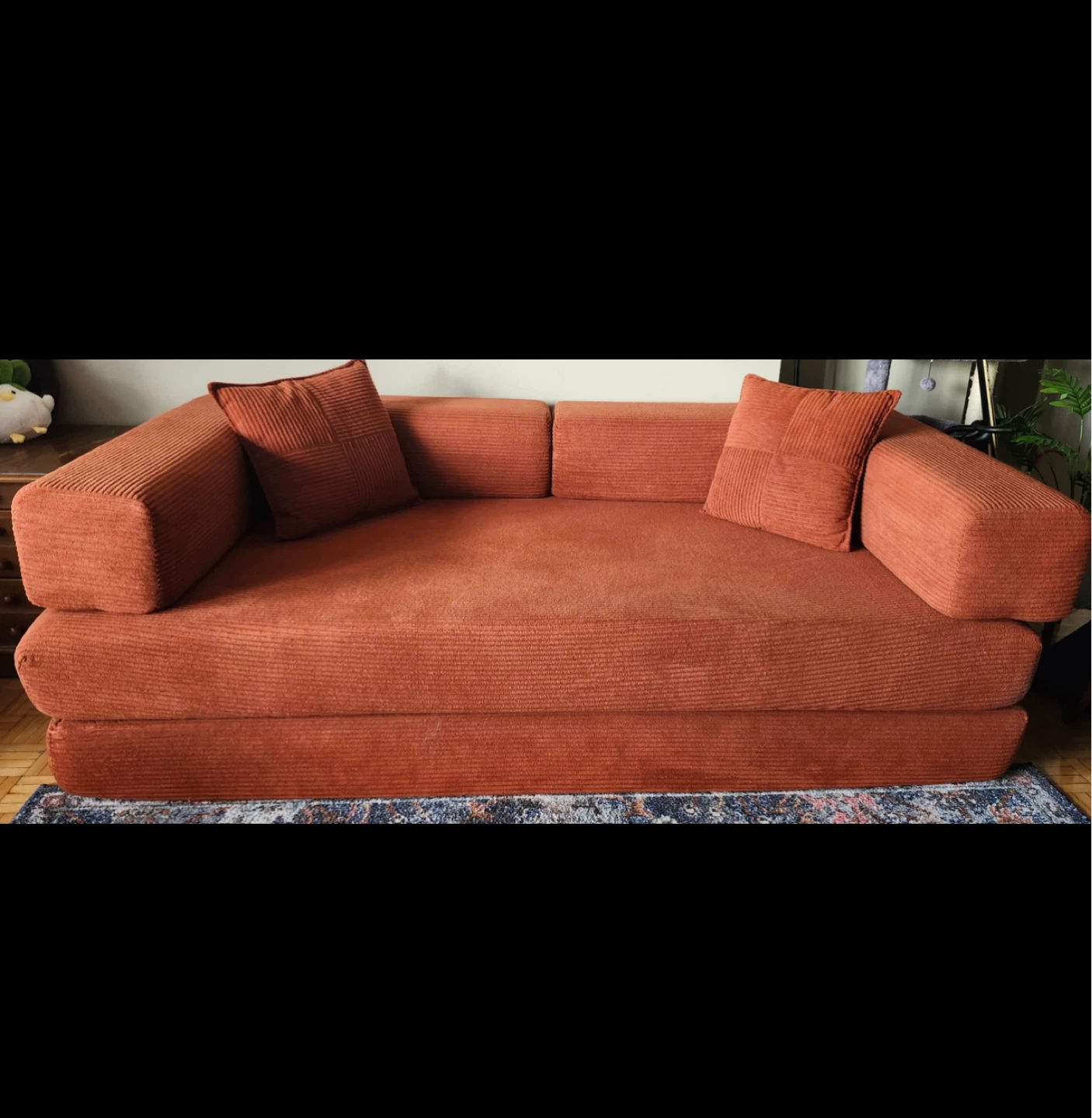 Mercer41 81.6" King Size Convertible Sleeper Sofa Bed