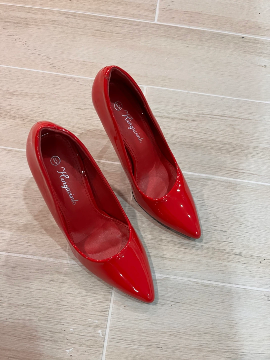 NEW Size 6 Kingswink Red Patent Stiletto Heels - photo 4
