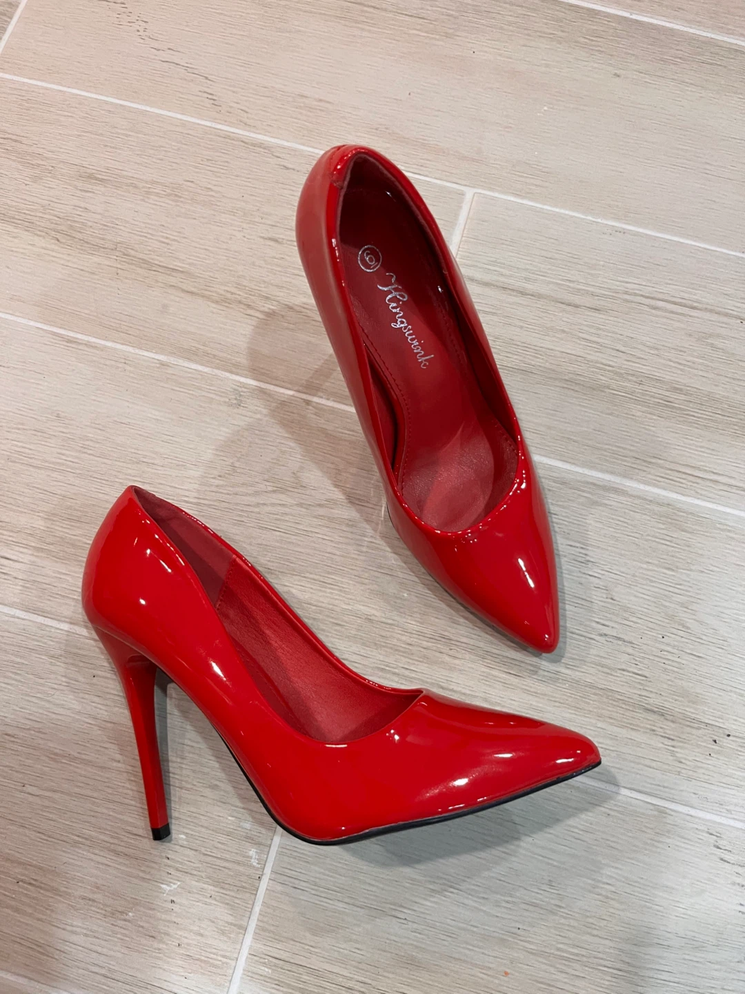 NEW Size 6 Kingswink Red Patent Stiletto Heels