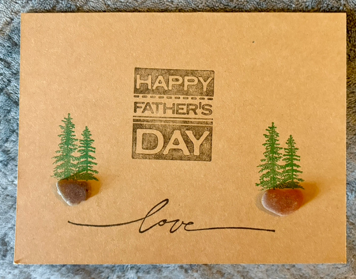 $5- SeaGlass Father’s Day Card - photo 2