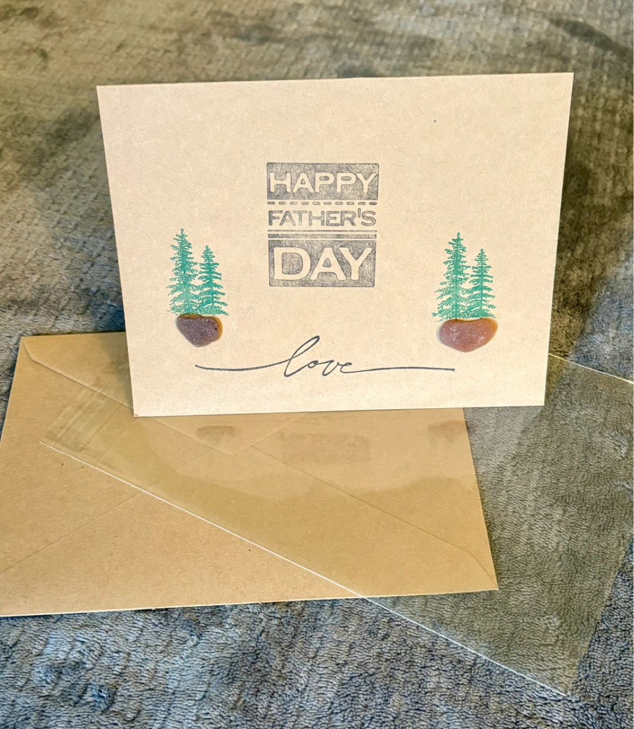 $5- SeaGlass Father’s Day Card