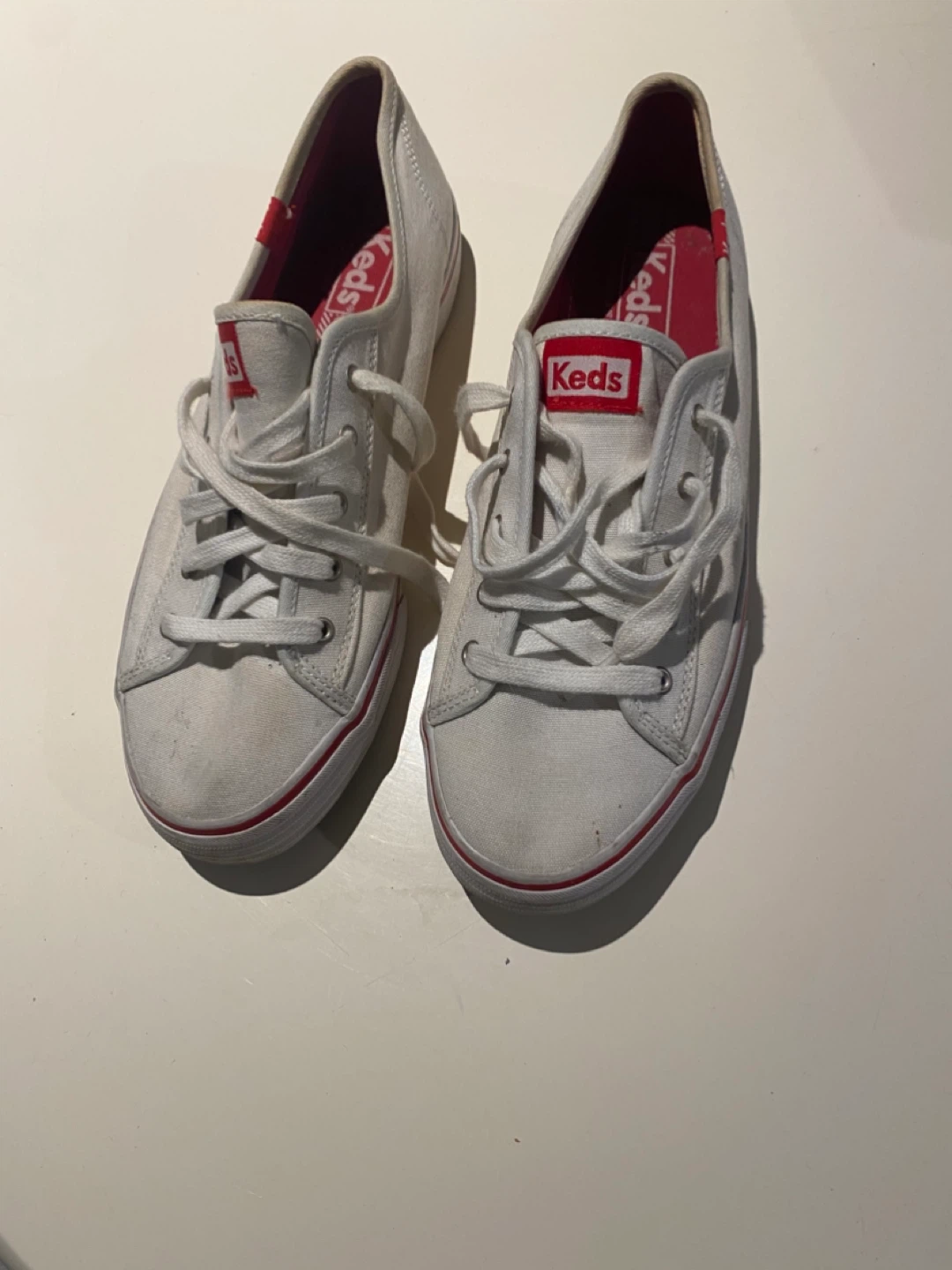 Keds White Canvas Sneakers - Women's Size 9 - photo 3
