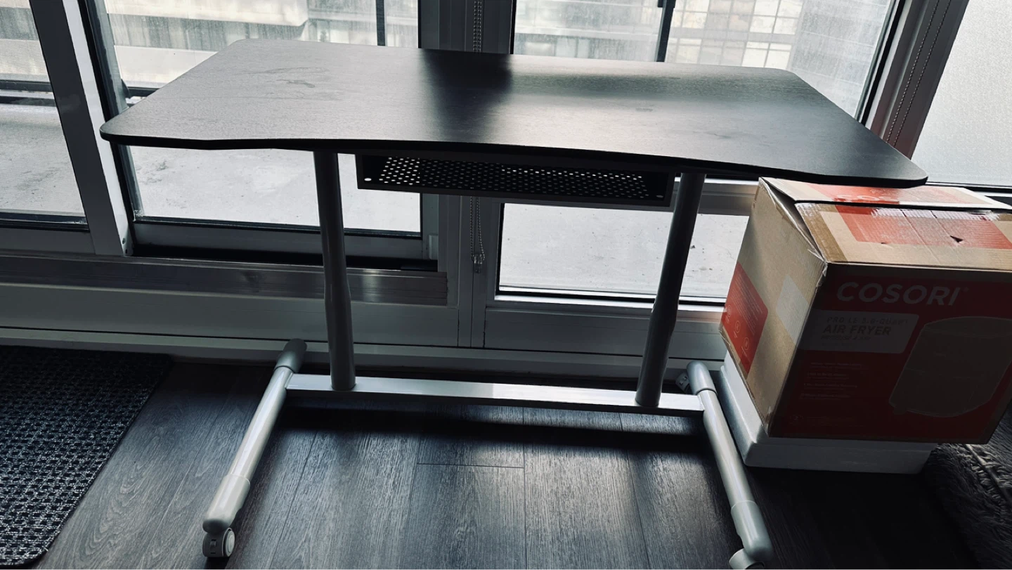 Adjustable Height Rolling Desk