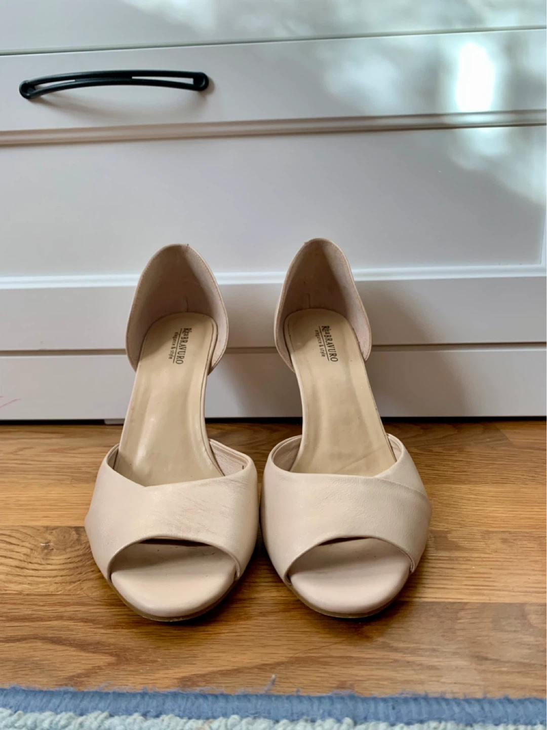 Beige Peep-Toe Heels - photo 2