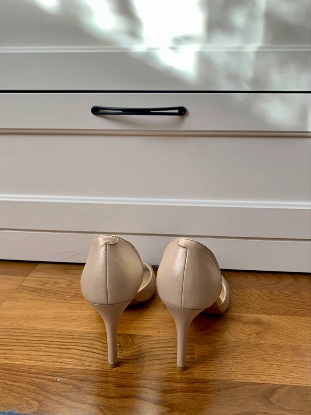 Beige Peep-Toe Heels - photo 4