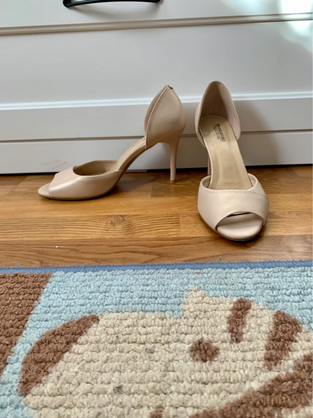 Beige Peep-Toe Heels - photo 5
