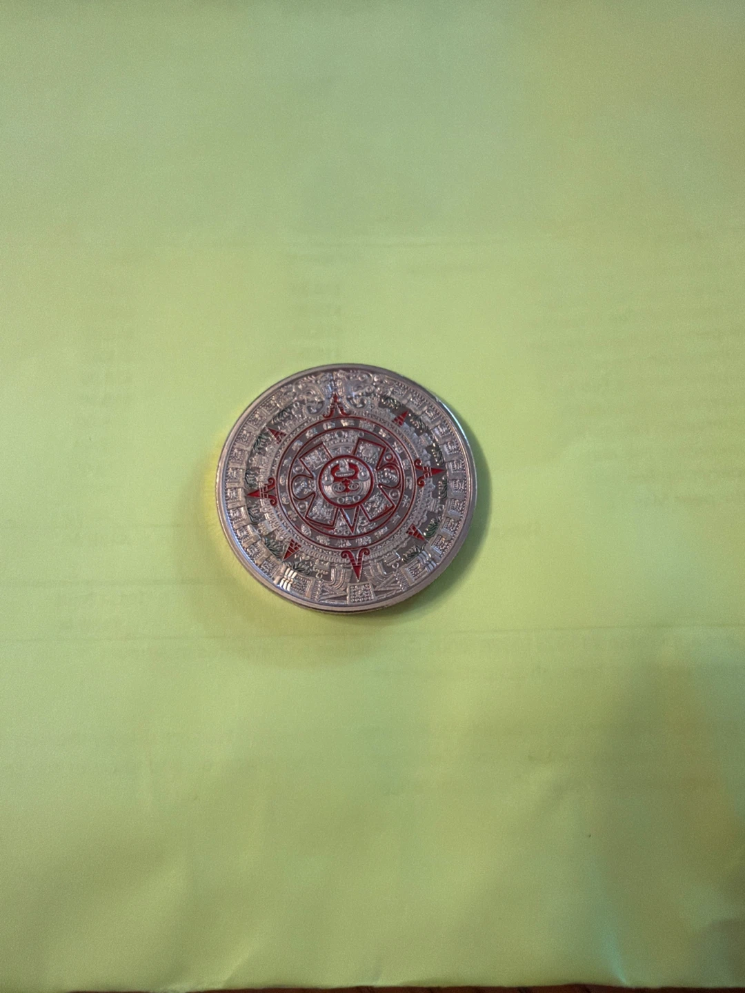 Aztec Calendar Coin