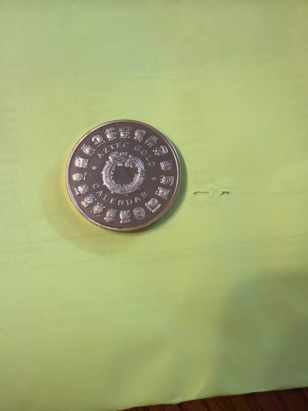 Aztec Calendar Coin - photo 2