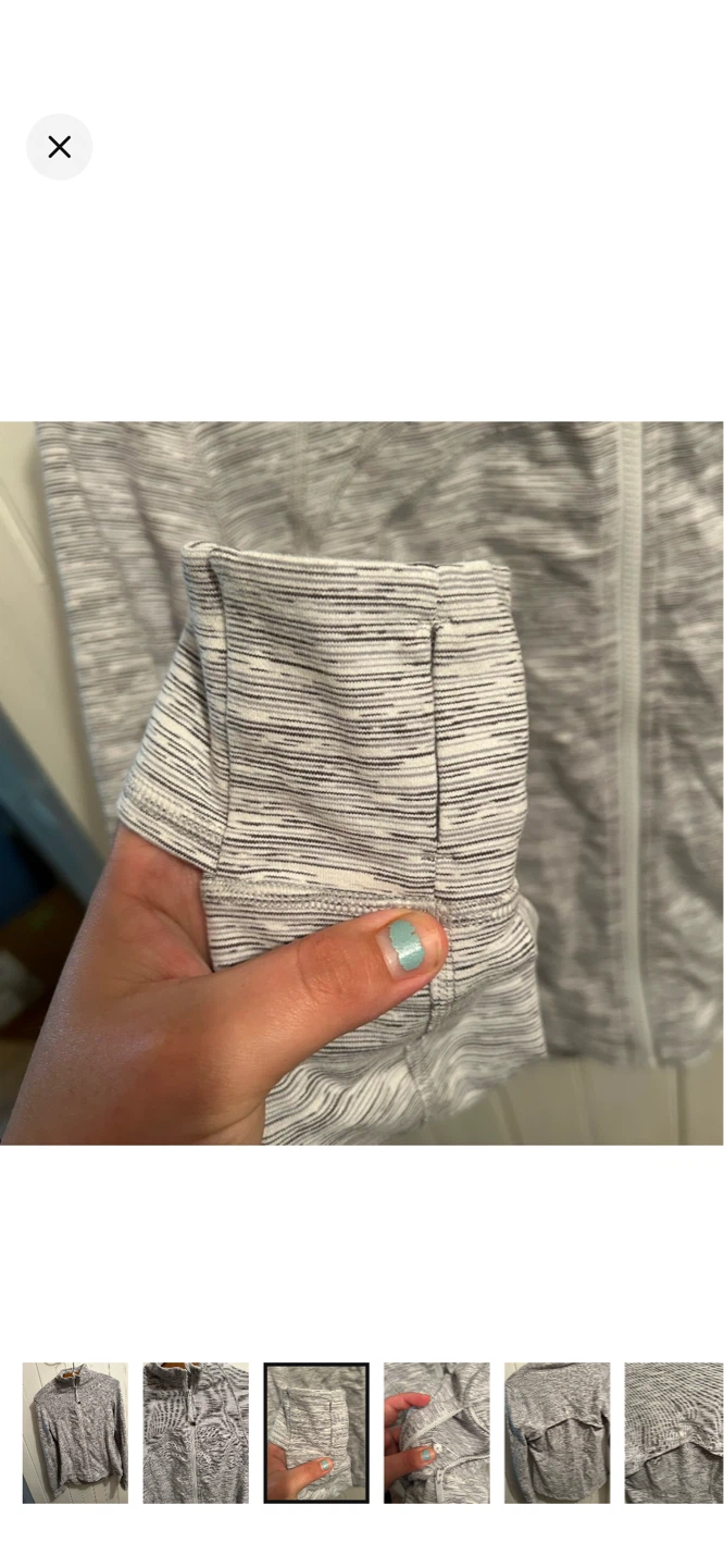 Lululemon Grey Heathered Full Zip Jacket - photo 3