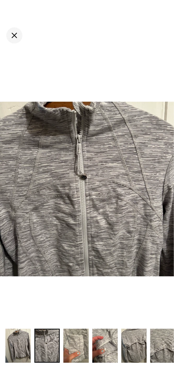 Lululemon Grey Heathered Full Zip Jacket - photo 2