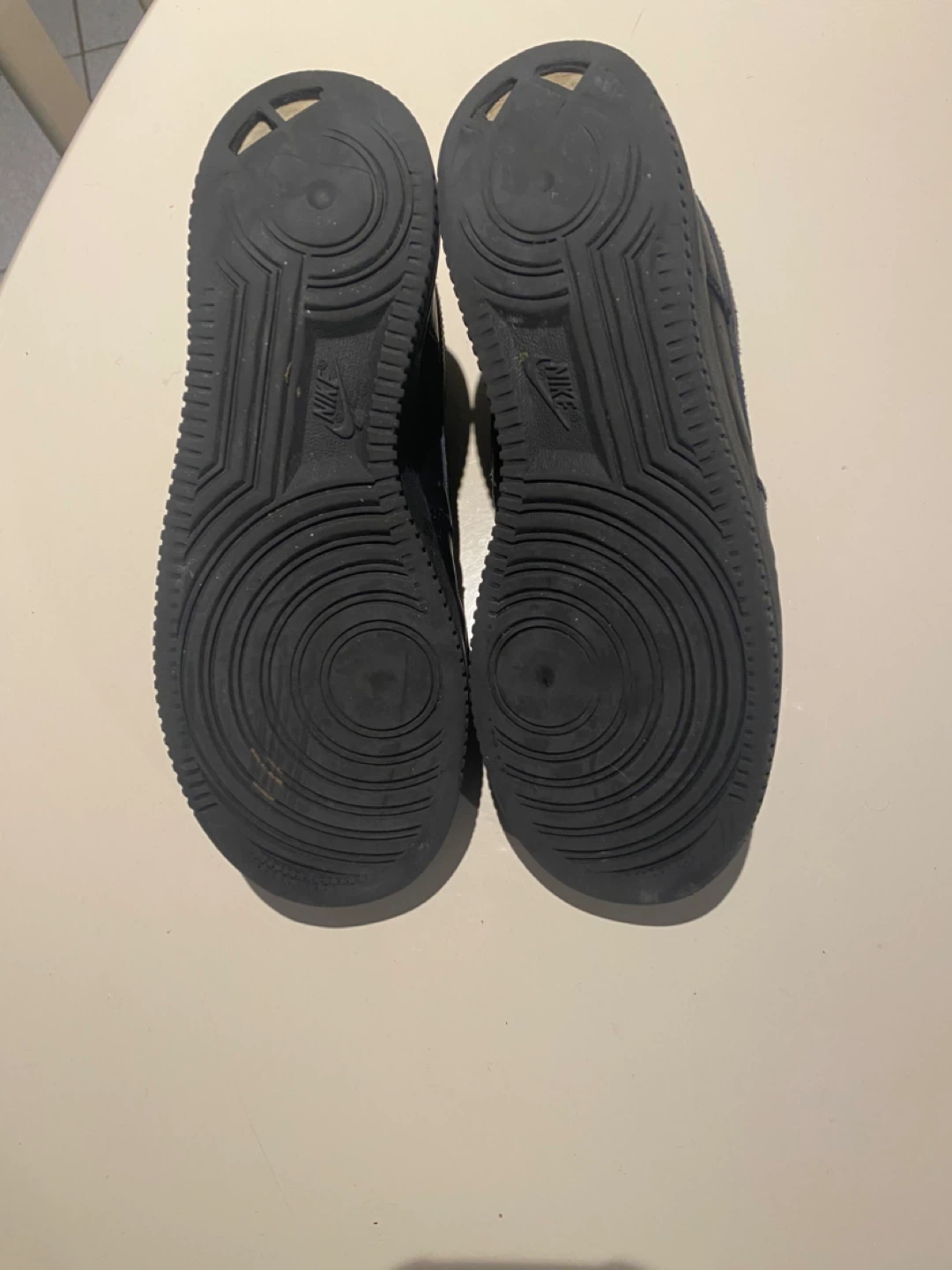 Nike Air Force 1 "AF1" Black Leather Sneakers - photo 5