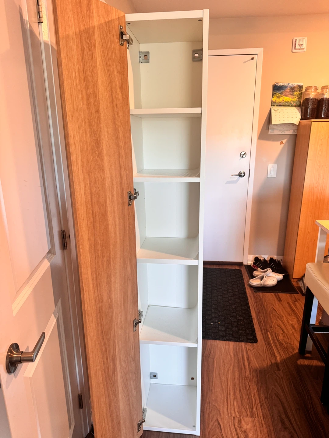 IKEA ENHET High Cabinet with 4 Shelves - White - photo 5