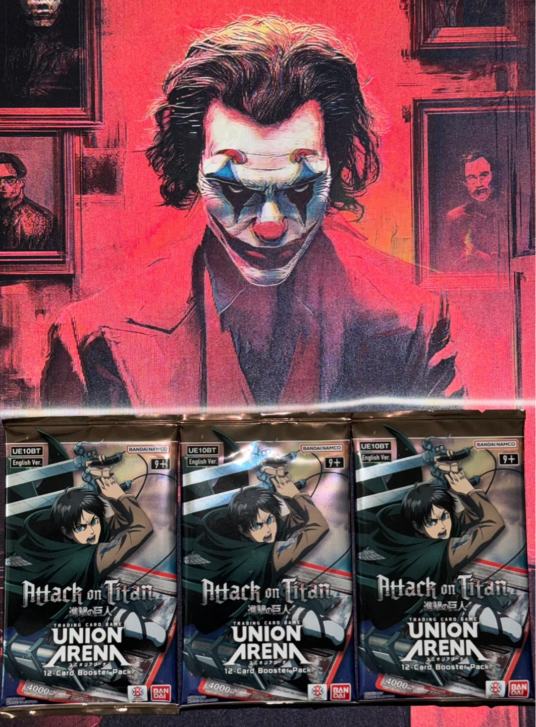 Attack on Titan Union Arena Trading Card Game Booster Packs (3)
