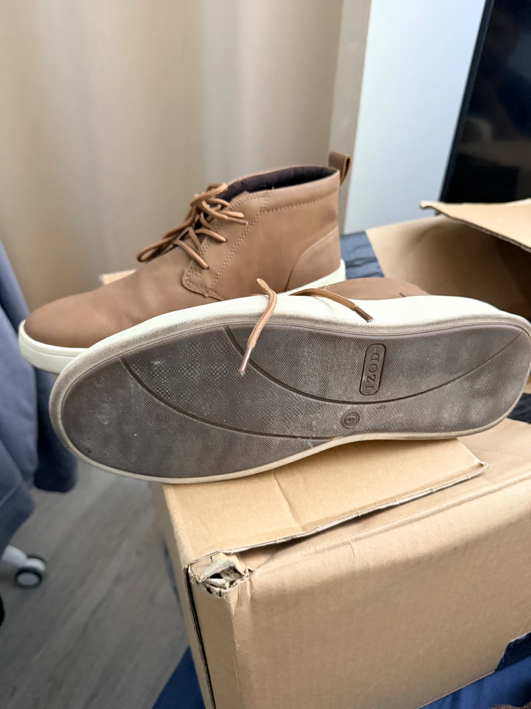 IZOD Brown Chukka Boots Men - photo 4