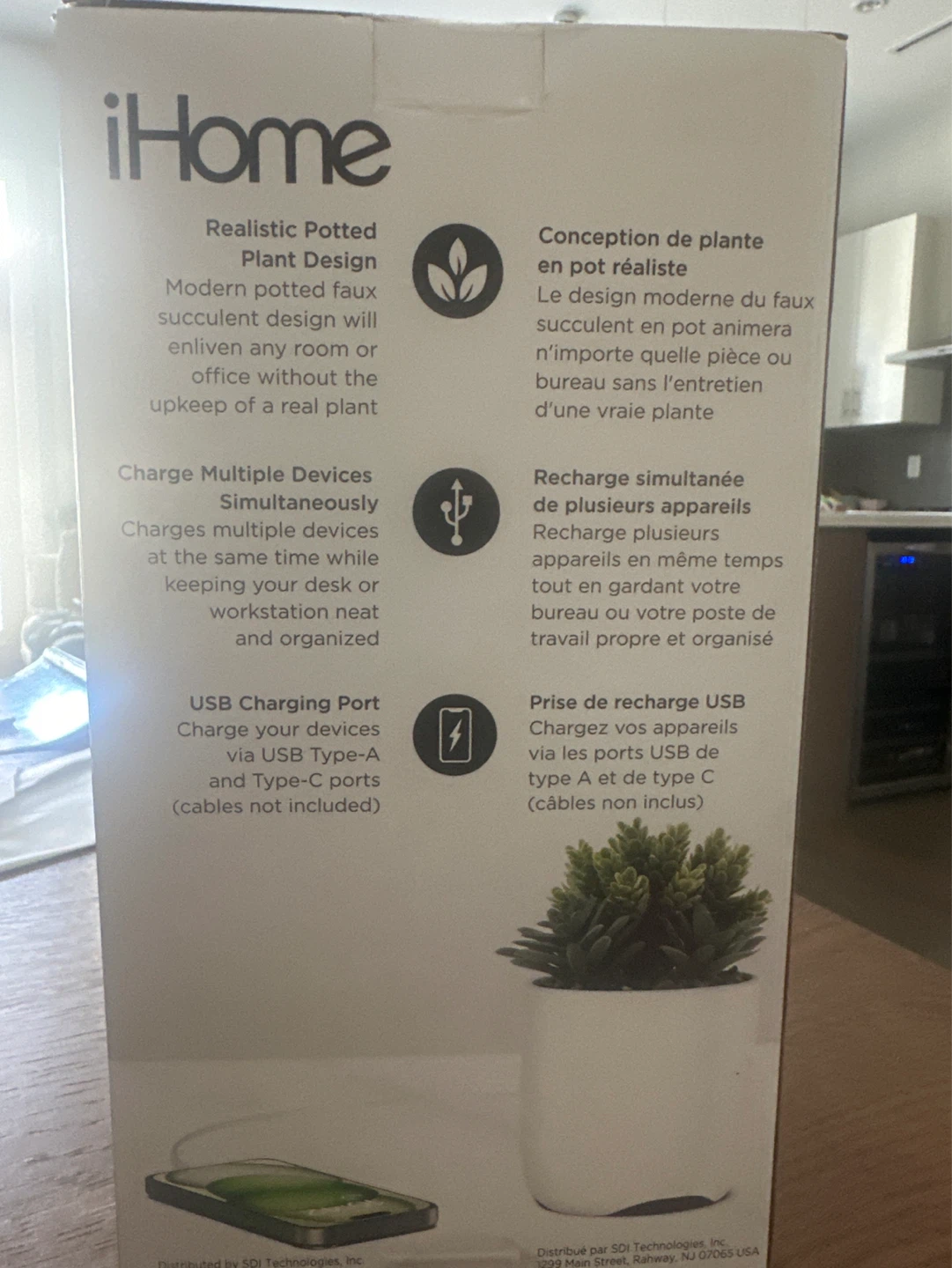 iHome PowerPlant USB Charger with Faux Succulent - photo 3