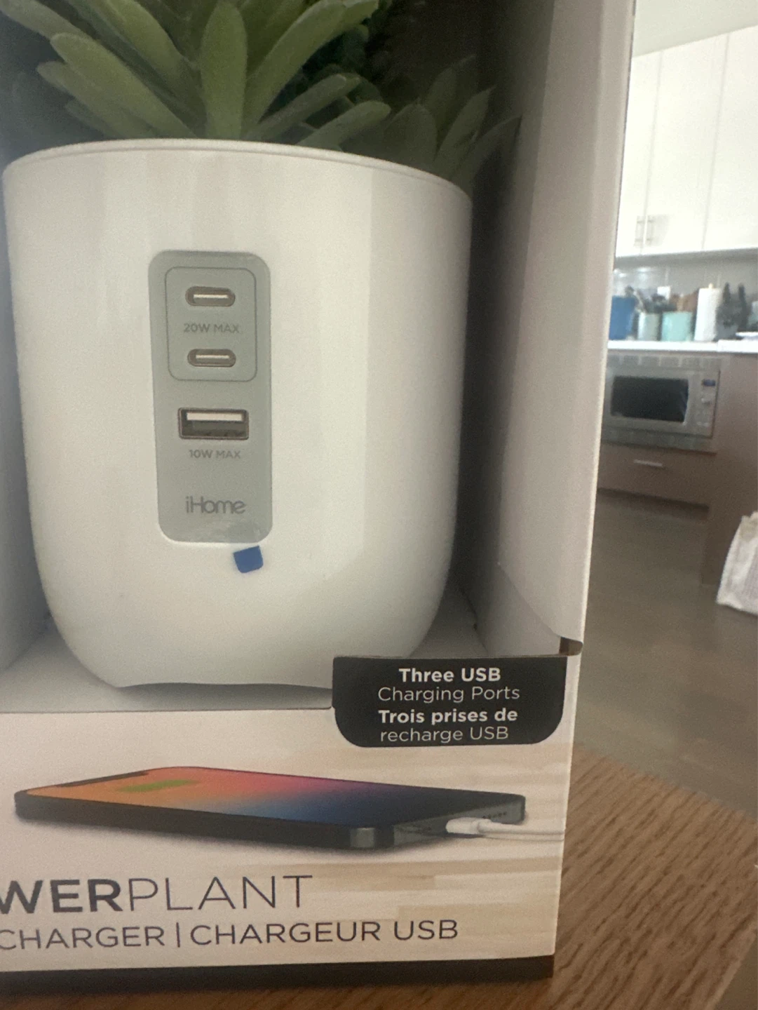 iHome PowerPlant USB Charger with Faux Succulent - photo 2