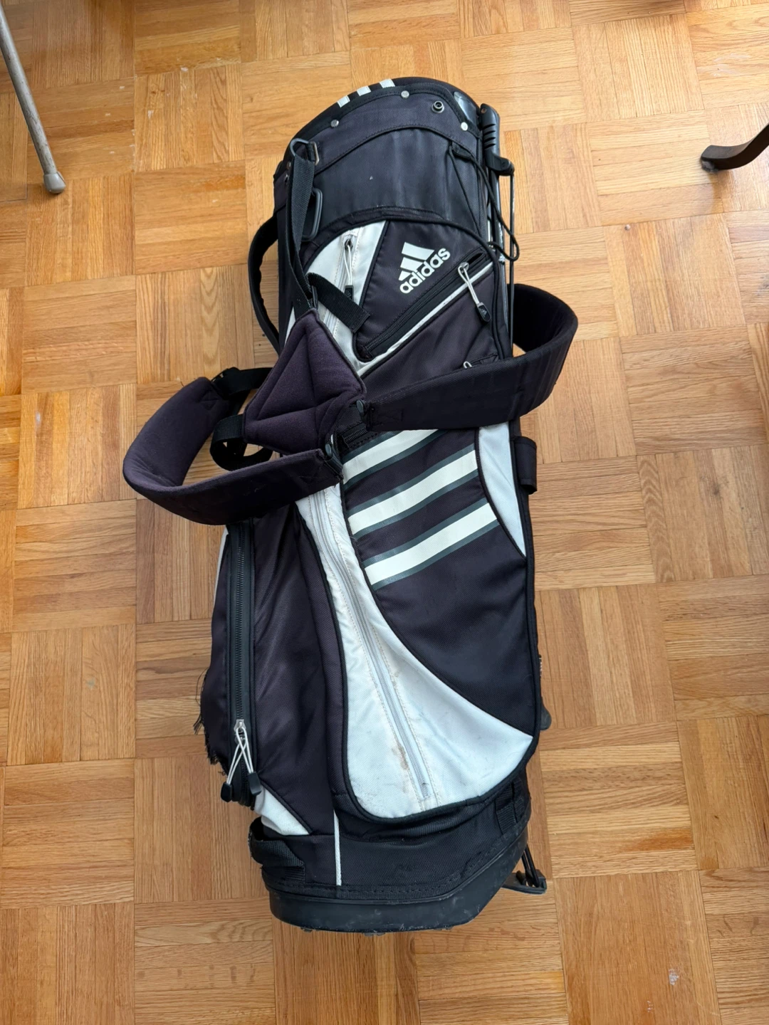 Adidas Golf Stand Bag - Black/White (Fair Condition) - photo 5