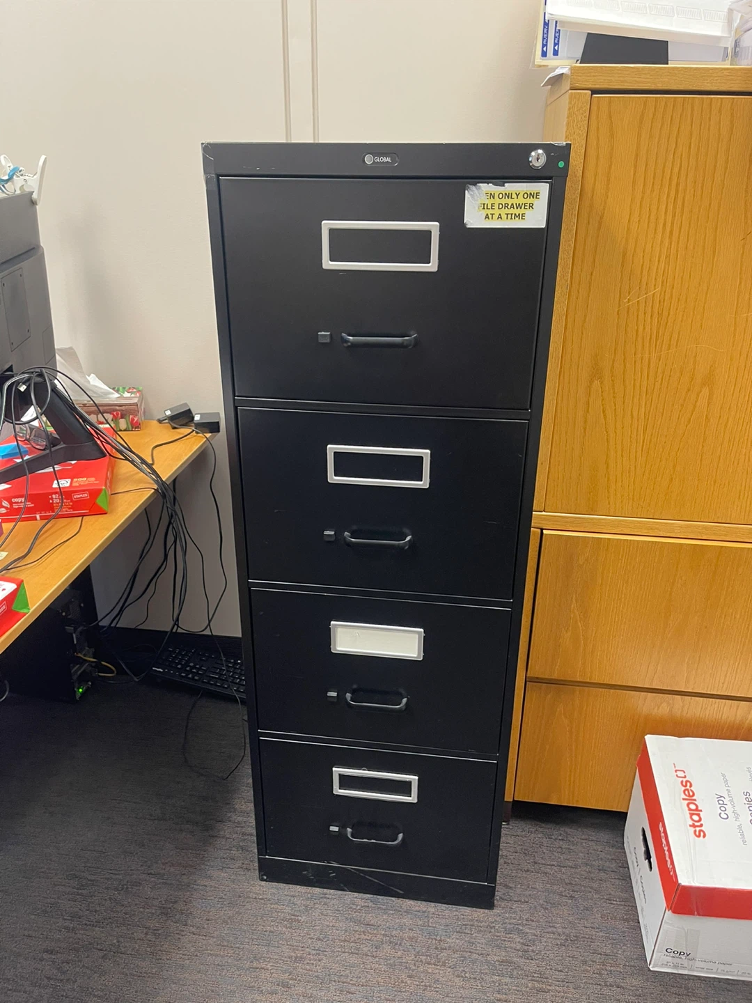 Metal Filing Cabinet - 4 Drawer - photo 2