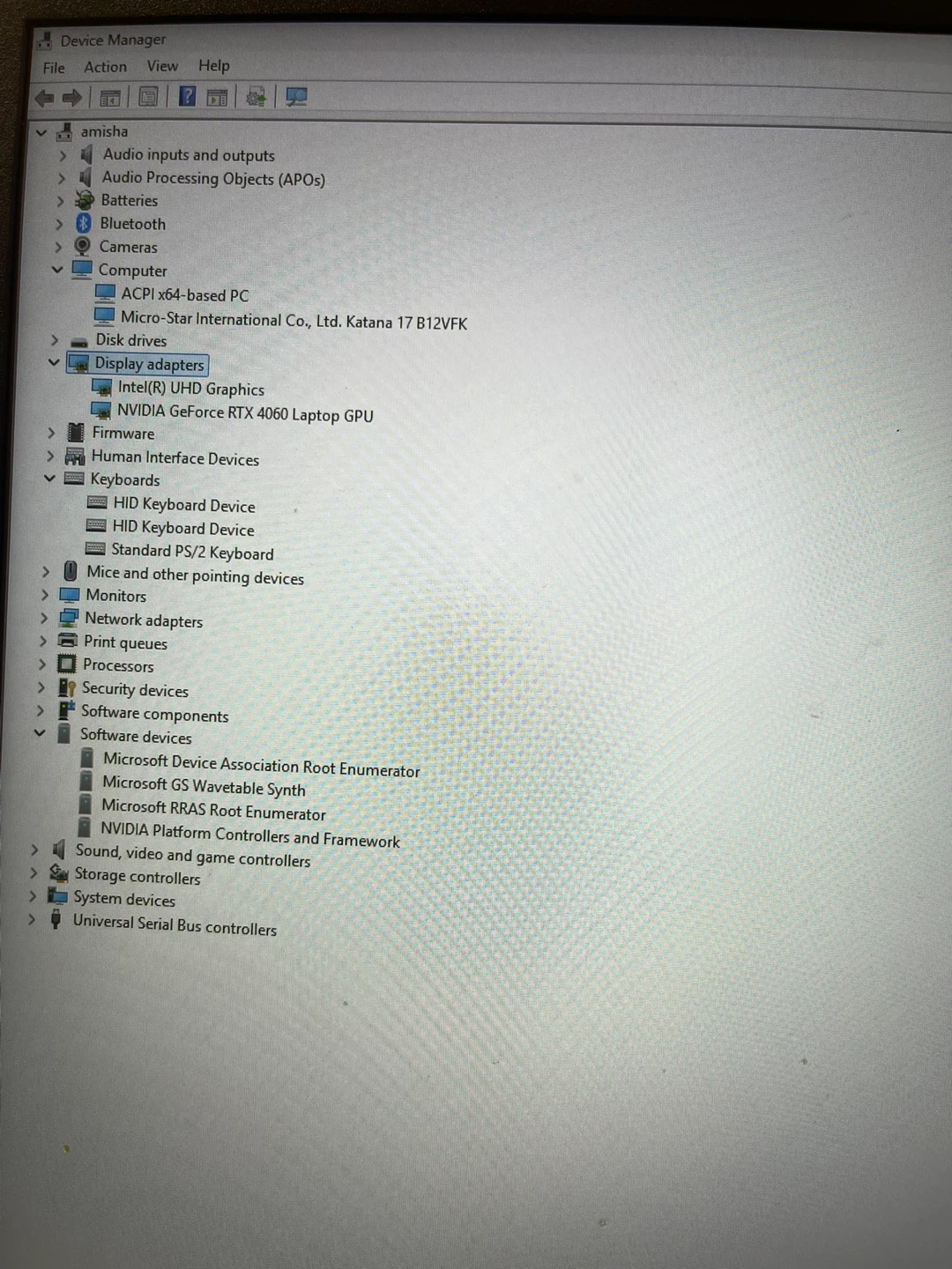 MSI Katana 17 B12V Laptop - photo 2