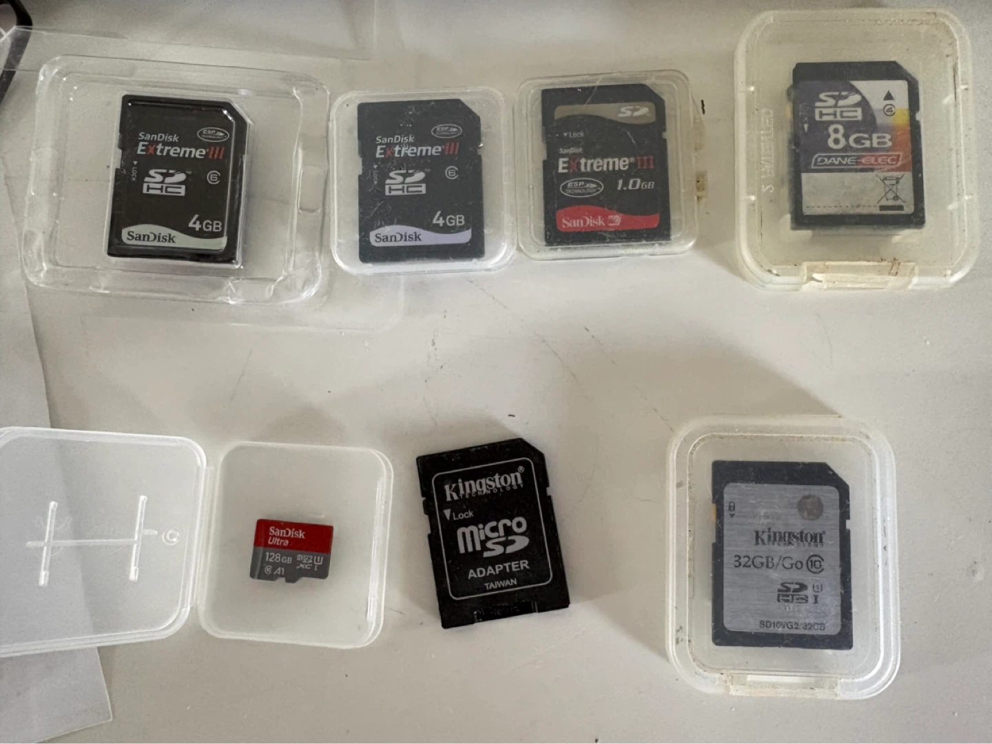SanDisk and Kingston SD Cards - 4GB to 128GB