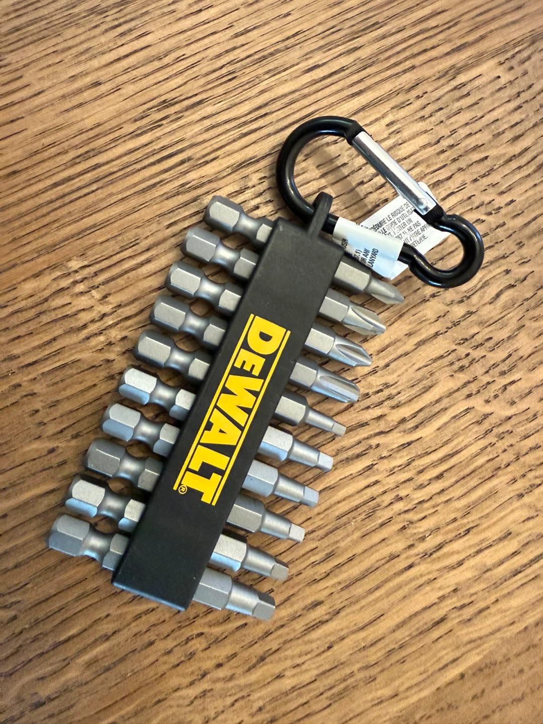 DeWalt Screwdriver Bit Set with Carabiner
