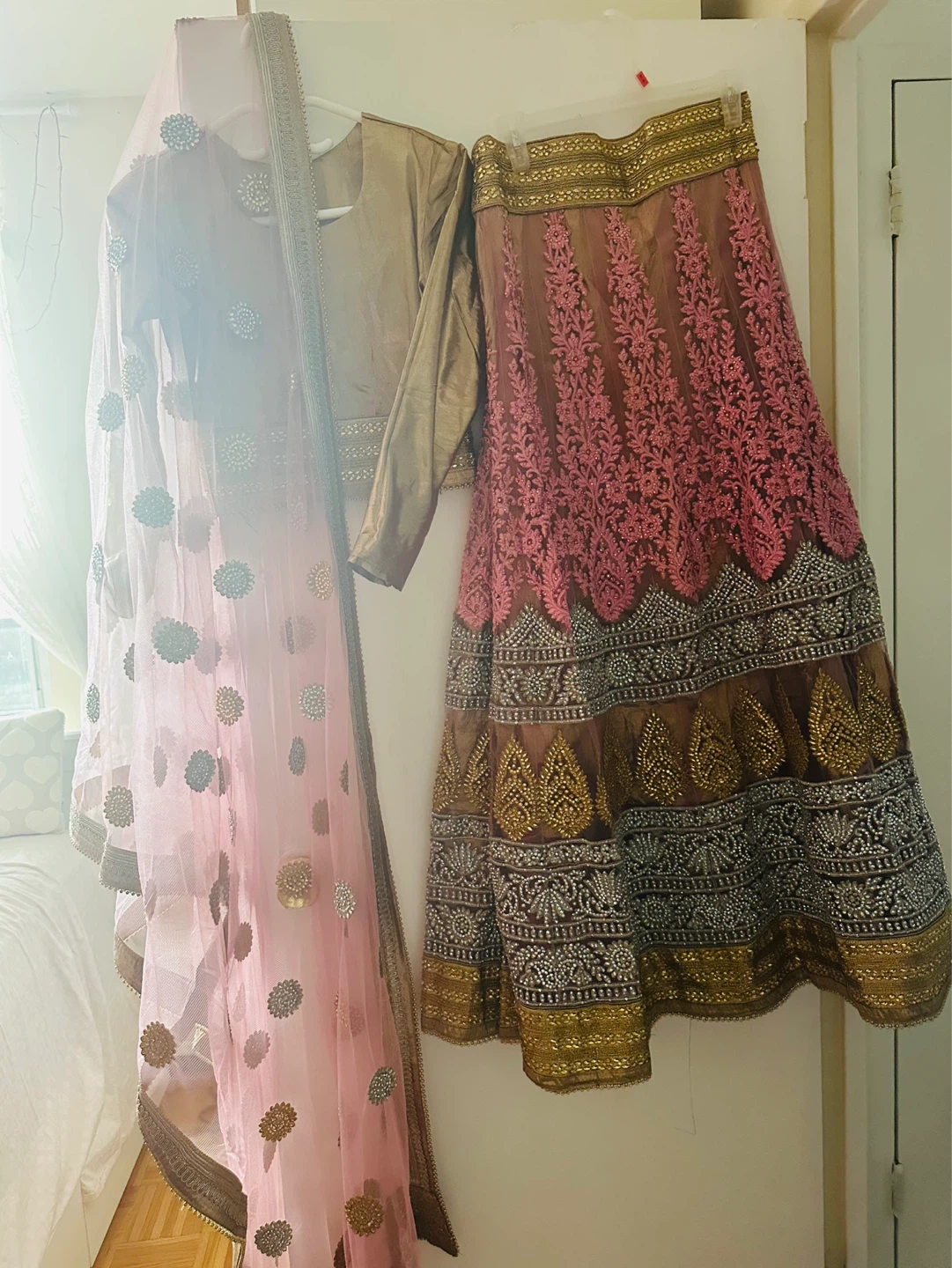 Embellished Lehenga Choli Set with Dupatta