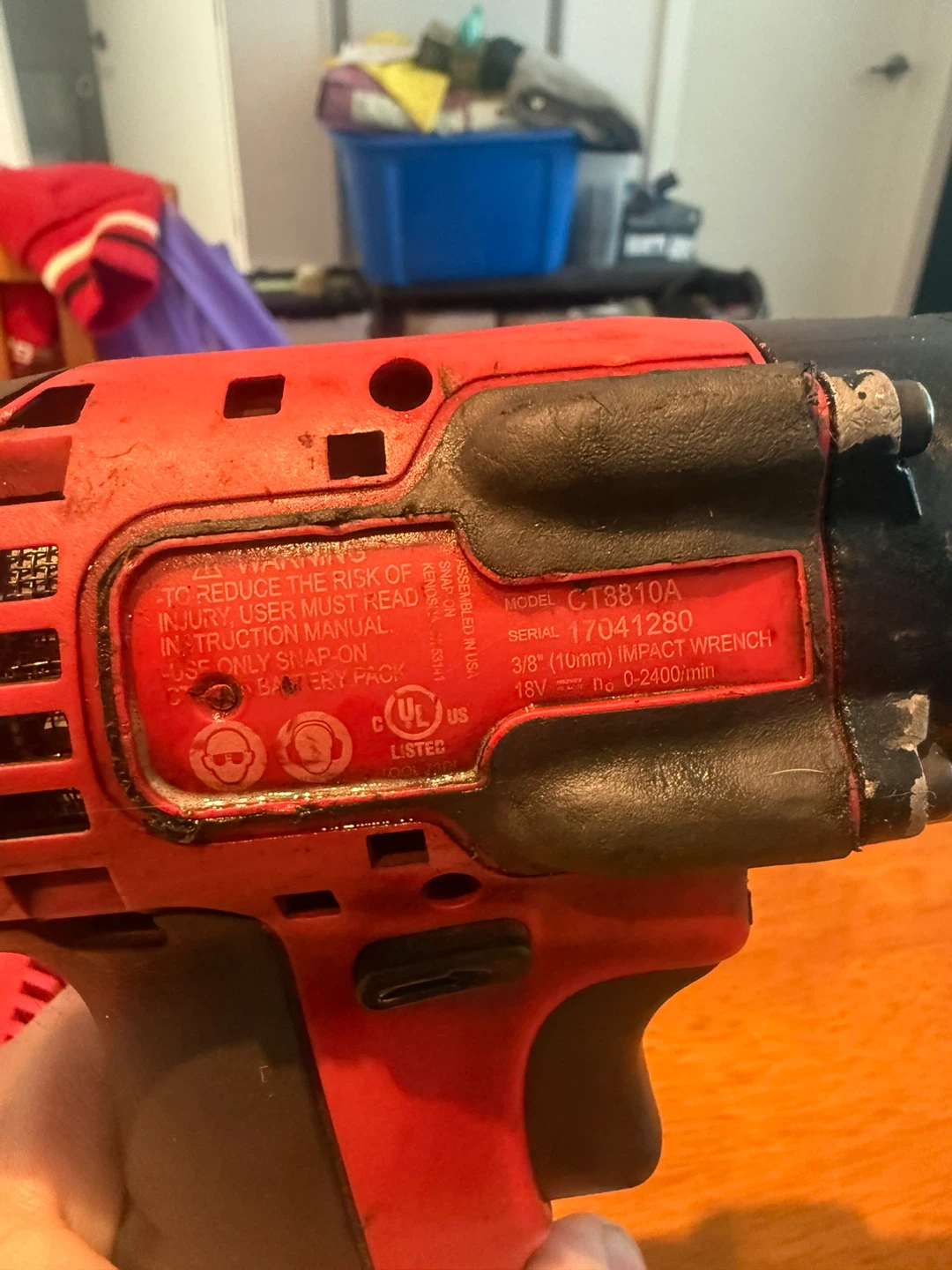Snap-on CT8810A 3/8" Impact Wrench with Charger - photo 3
