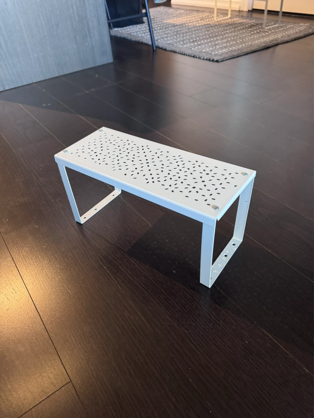 IKEA RAVIERA White Metal Shelf Riser