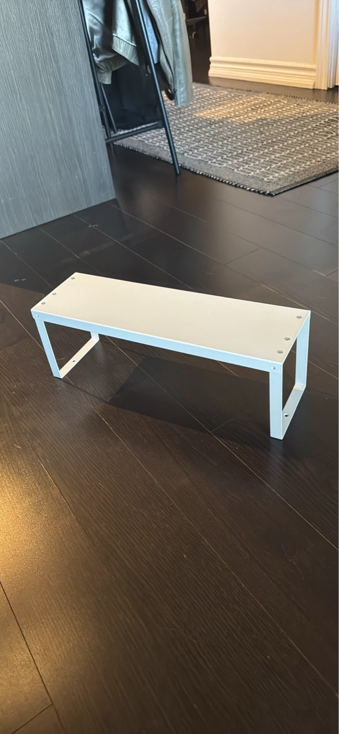 IKEA RAVIERA White Metal Shelf