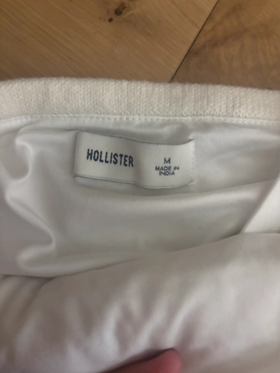 Hollister White Knit Strapless Top Size M - photo 2