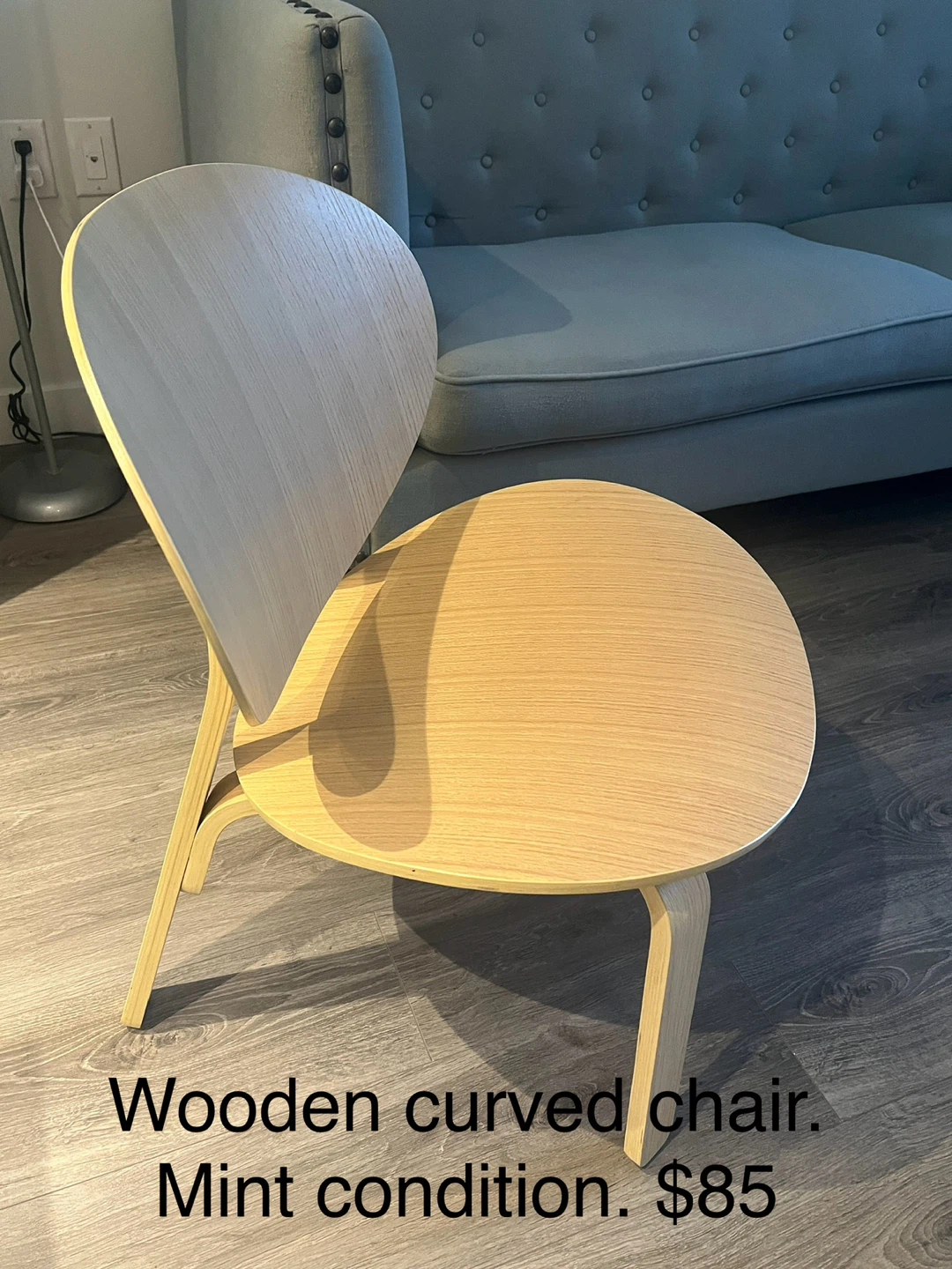 Wooden Curved Chair