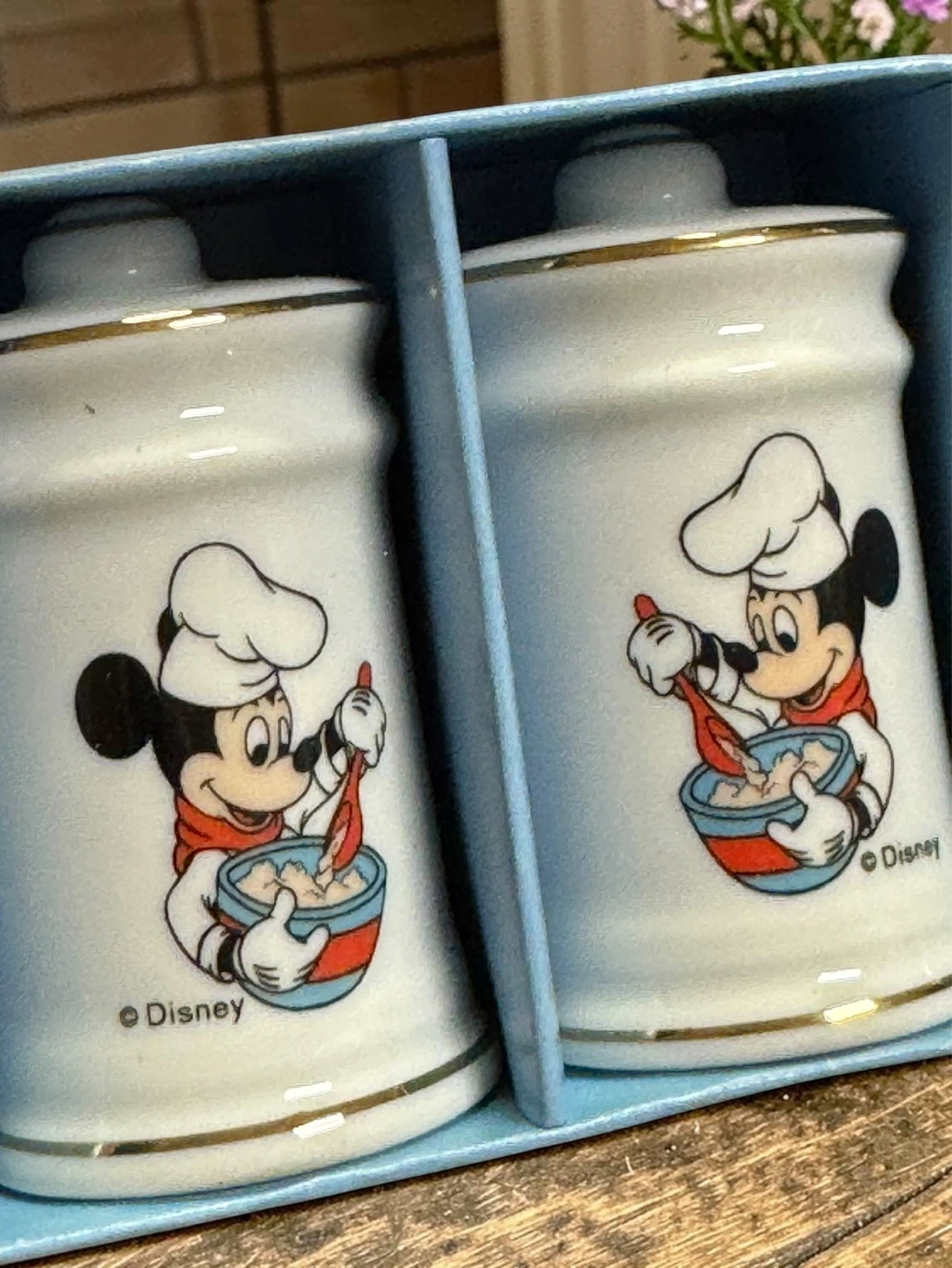 Disney Mickey Mouse Vintage Salt Pepper Shakers Vintage 1970s