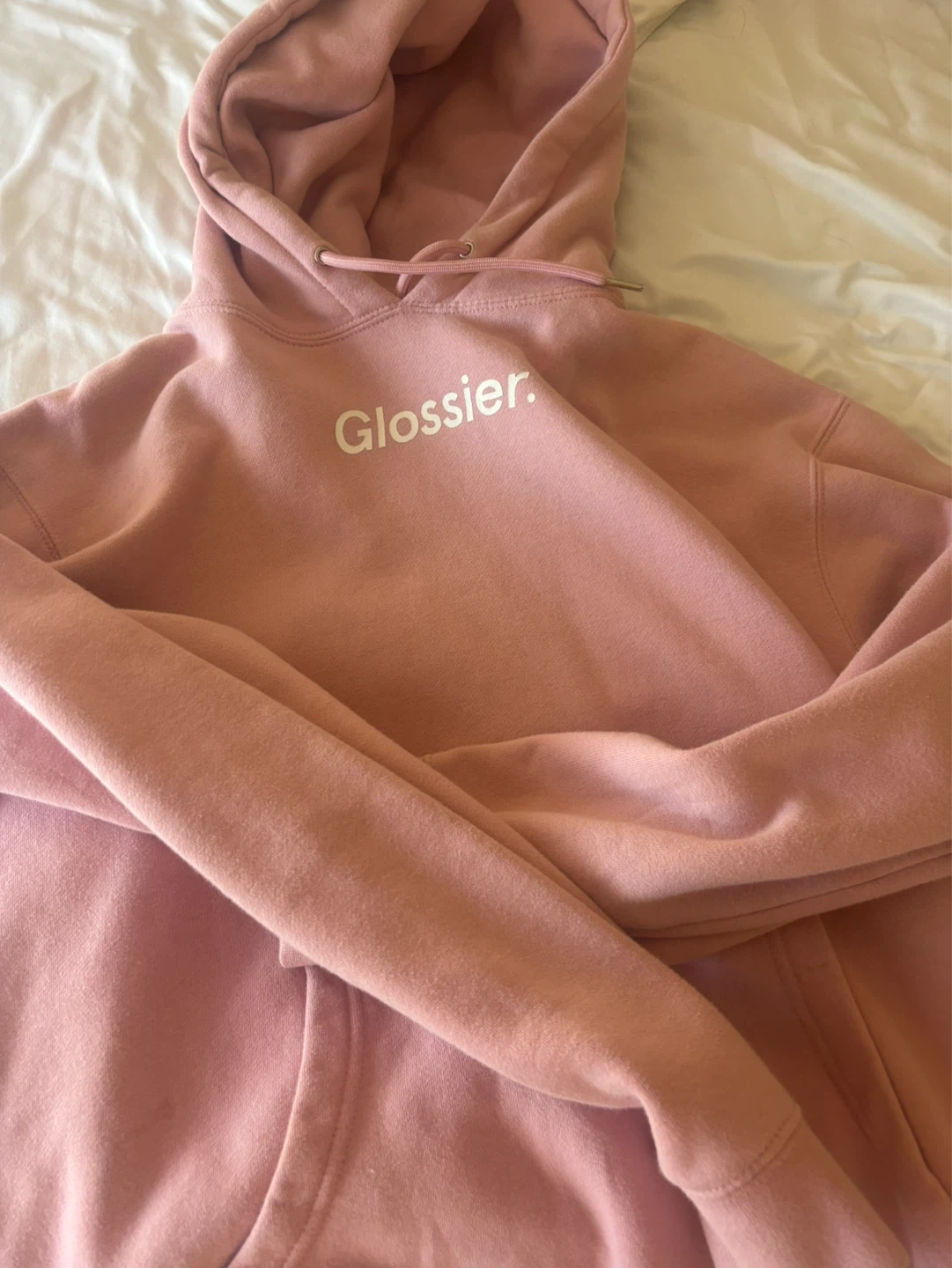Glossier Pink Hoodie